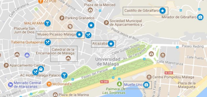 Itinerario para conocer Málaga en 1 día