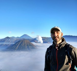 En el Monte Bromo, Java, Indonesia