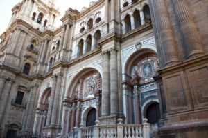 Catedral de Málaga desde Plaza del Obispo