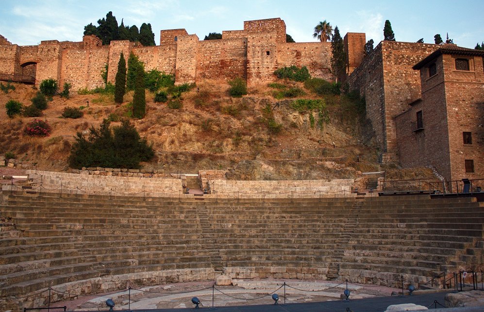 El teatro romano y la Alcazaba de Málaga