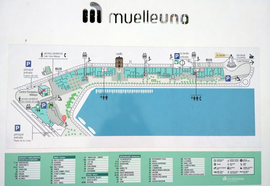 Plano del Muelle Uno