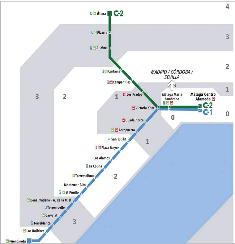 Cercanias-Train-Malaga-Map