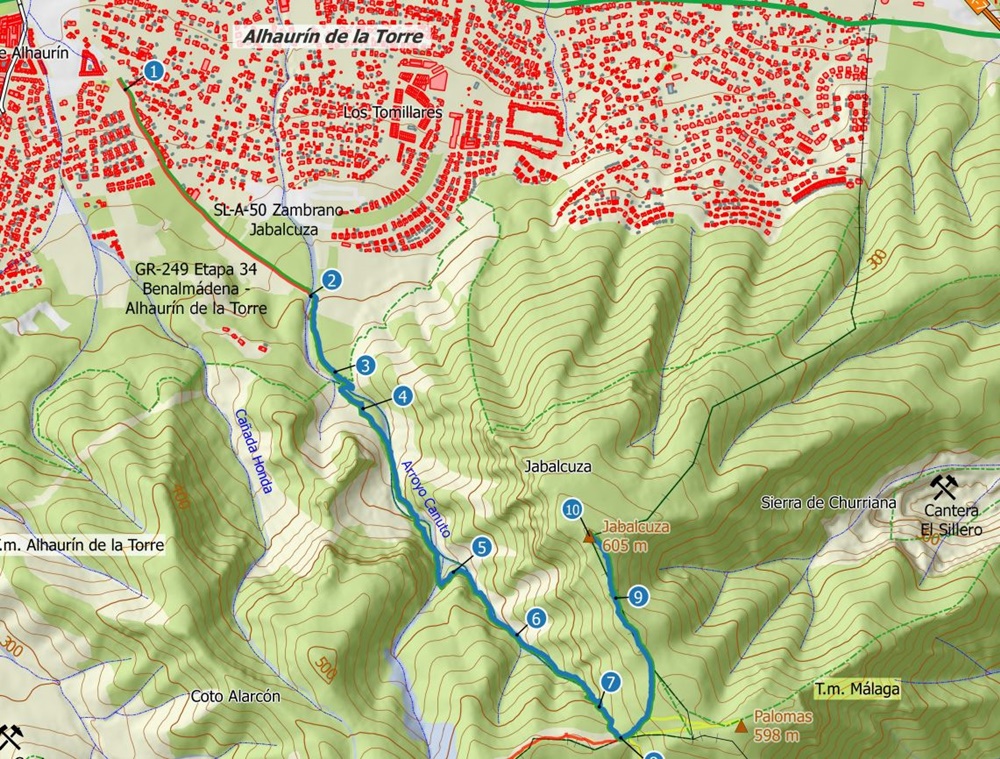 Mapa-Ruta-Jabalcuza-Alhaurin-de-la-Torre