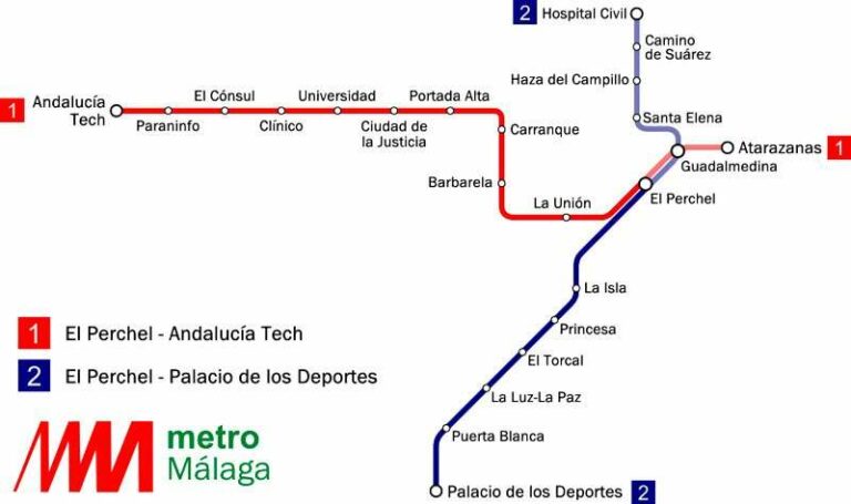 METRO De M LAGA PLANO L neas HORARIOS Paradas Y PRECIO METRO De M LAGA PLANO L neas HORARIOS Paradas Y PRECIO