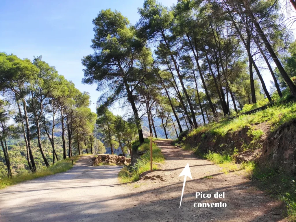 Desvío-Subida-Pico-del-Convento-Malaga