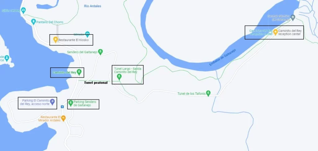 Mapa-zona-Caminito-Rey-Acceso-Norte