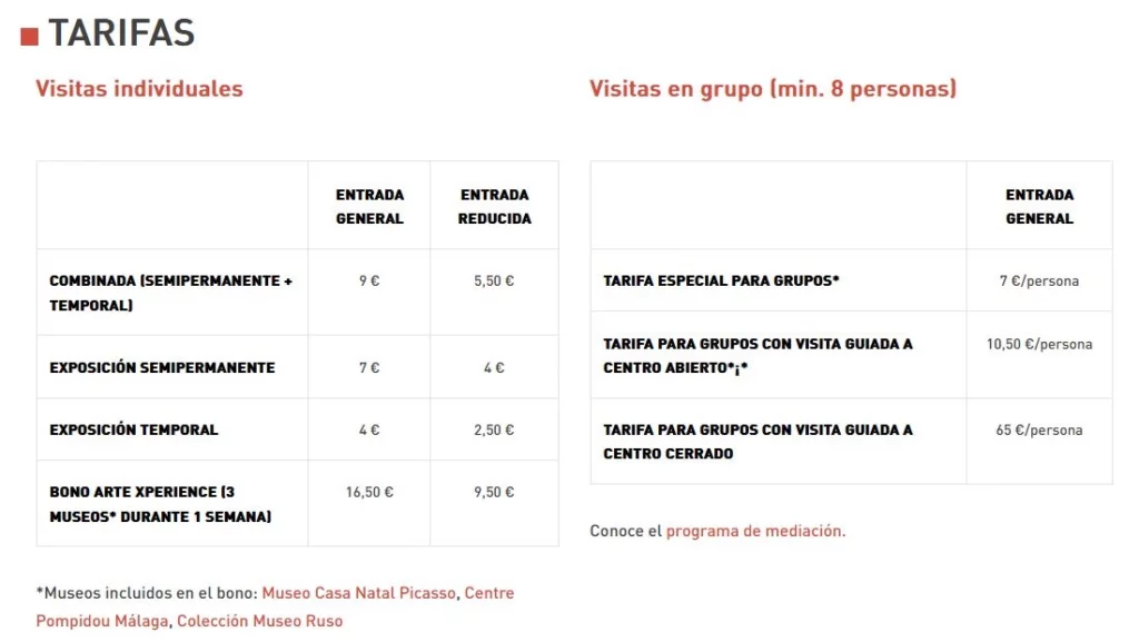 Precio-Entradas-Museo-Pompidou-Malaga-2023