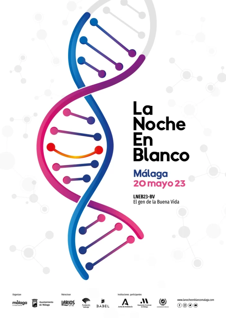 Cartel-Noche-Blanco-Málaga-2023-El-Gen-Buena-Vida