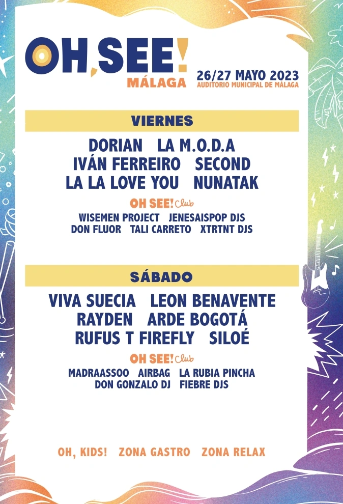 Festival-Oh-See-Málaga-2023-Cartel