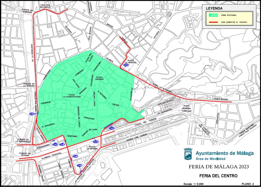 Plano-Feria-Centro-Málaga-2023