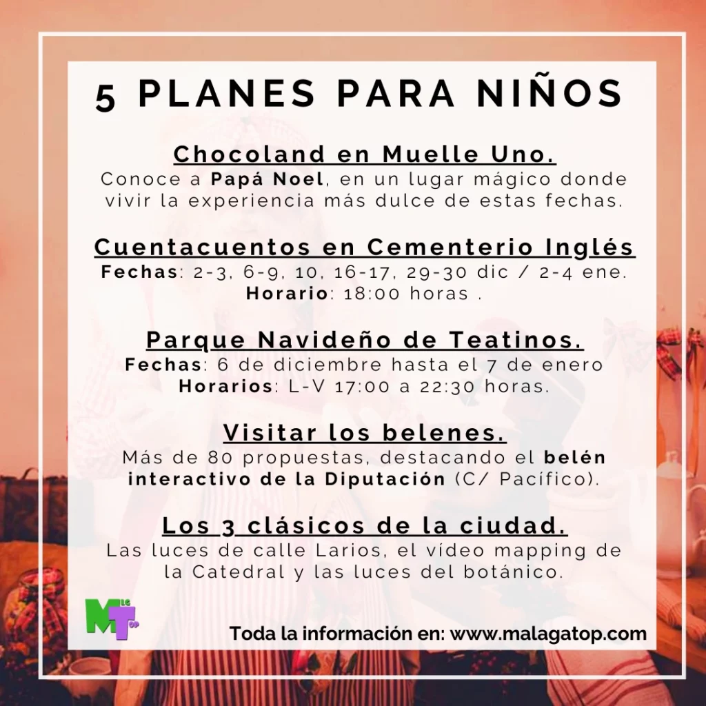 Planes de Navidad en Málaga con niños