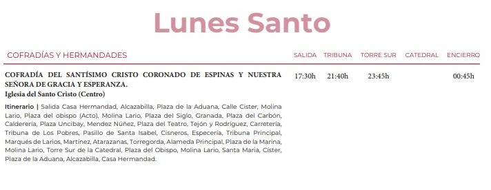 Itinerario-Lunes-Santo-Málaga-2024-Semana-Santa-2