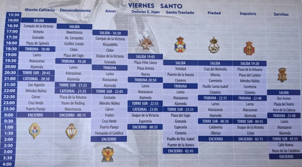 Horarios-Viernes-Santo-Málaga-2024-Semana-Santa