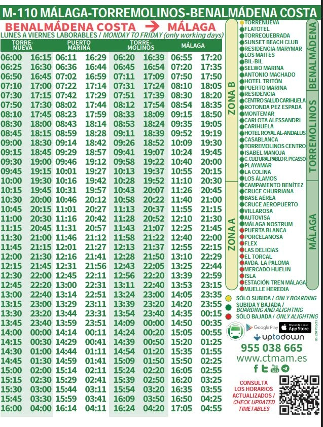 Horarios-Bus-Benalmadena-Torremolinos-Malaga